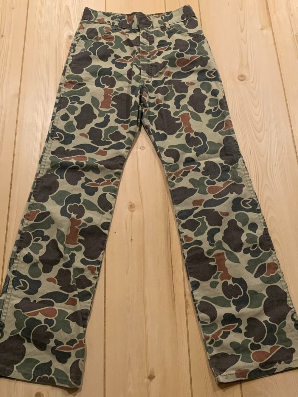 Vintage 90s Walls Military Army Camouflage Camo Straight Pants Women's Size 16